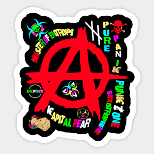 Punk Anarchy Style Sticker